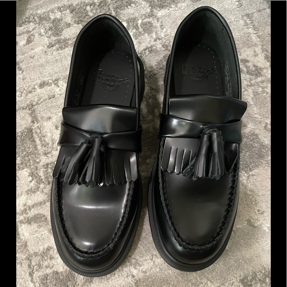 Dr. Martens ADRIAN SMOOTH LEATHER TASSLE LOAFERS